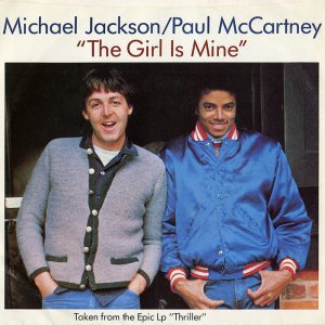 Michael Jackson & Paul McCartney - The Girl Is Mine single cover