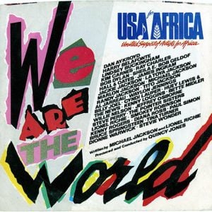 USA For Africa - We Are The World single cover