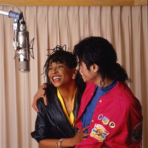 Michael Jackson and Siedah Garrett I Just Can't Stop Loving You recording session