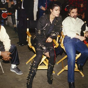 Michael Jackson on set of Bad short film 1987