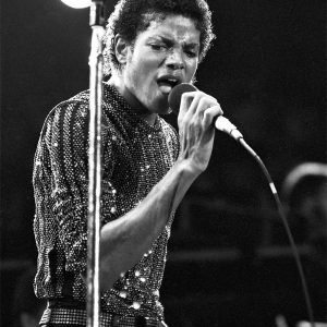 Michael Jackson performs in concert in 1981