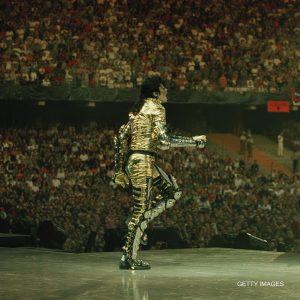Michael Jackson performs in concert in Bremen, Germany, during his HIStory World Tour on May 31, 1997.
