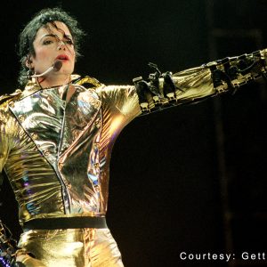 Michael Jackson performs during the HIStory World Tour.