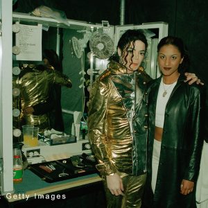 Michael Jackson and a fan