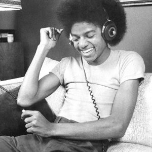 Michael Jackson listens to music on November 17, 1977