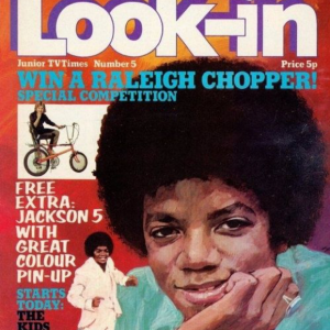 Michael Jackson Featured On Cover of Look-In Magazine